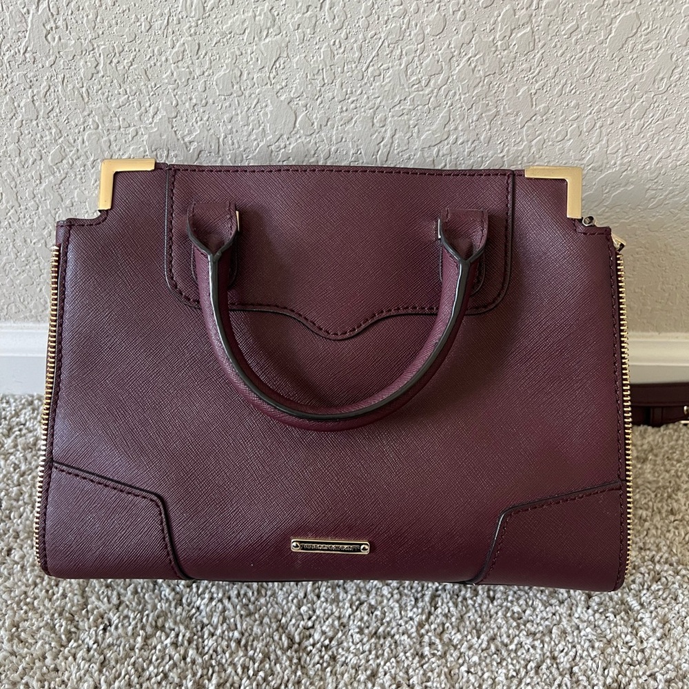 Rebecca Minkoff Amorous Satchel Bag - Burgundy